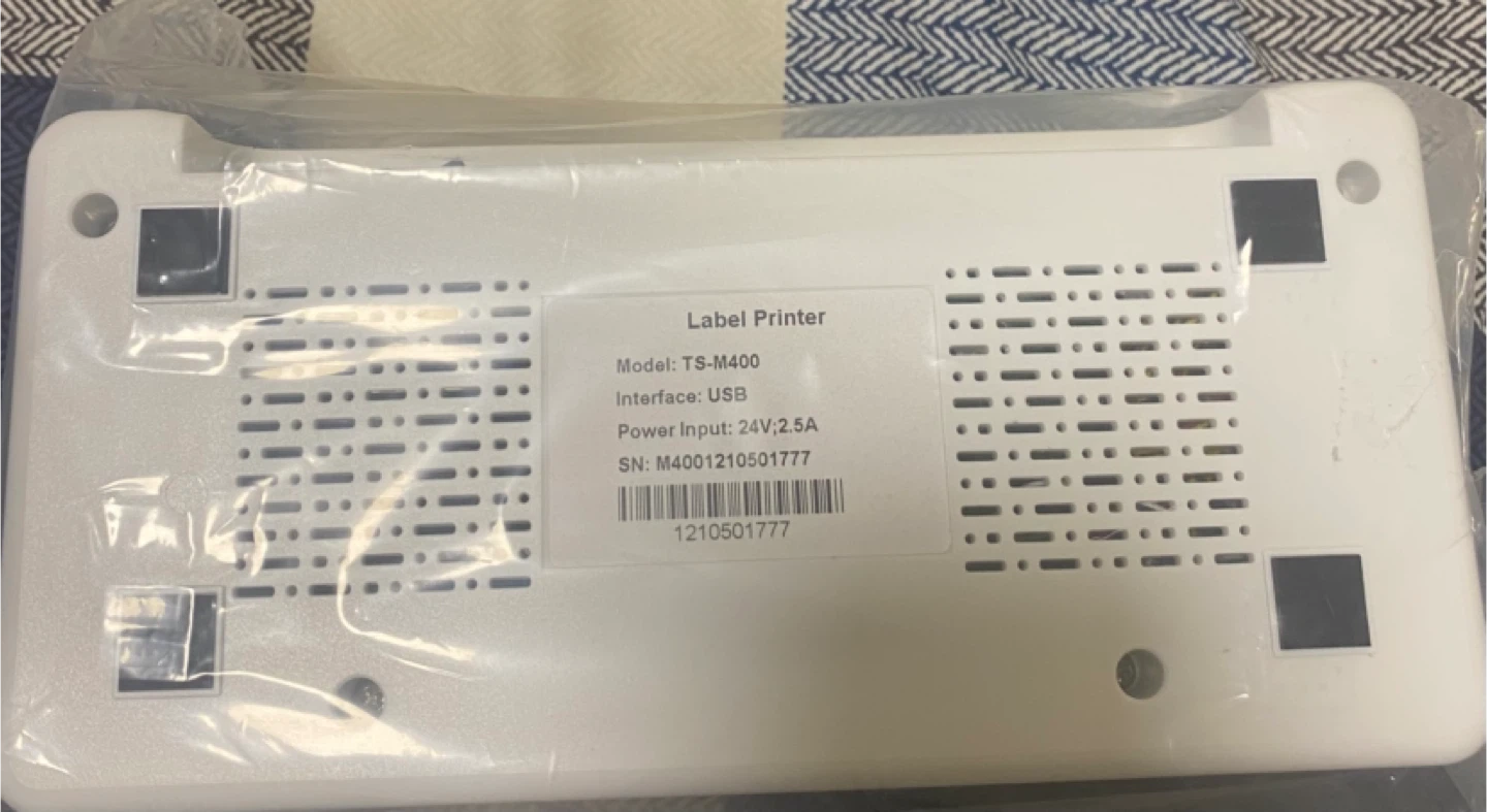 New TS-M400 Label Printer - photo 4