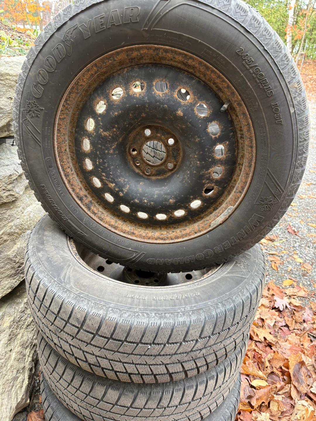 Goodyear WinterCommand 245/60R18 Tires - Set of 4