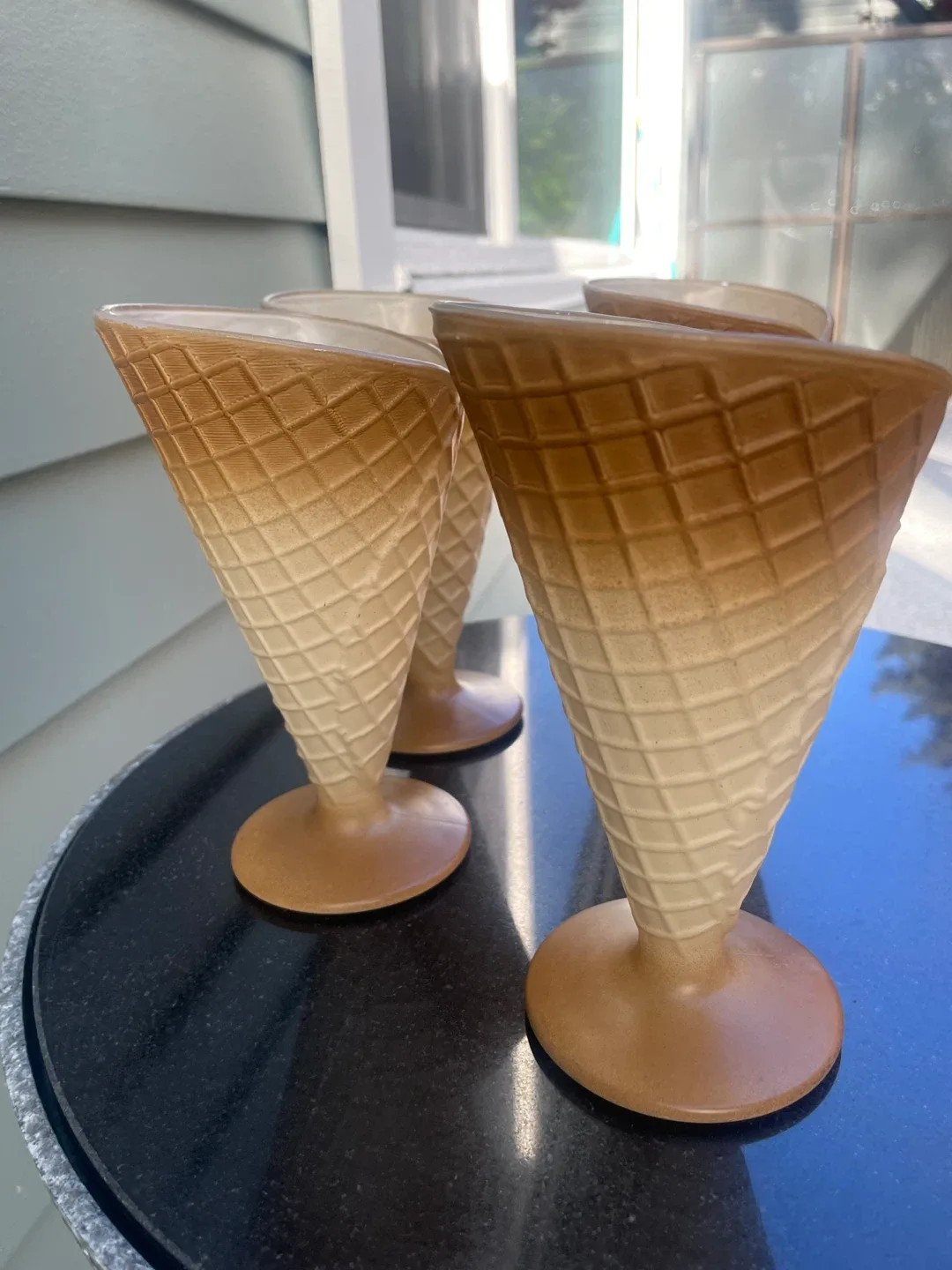 Boioli ice cream glasses waffle cone made in Italy image indicator(4)