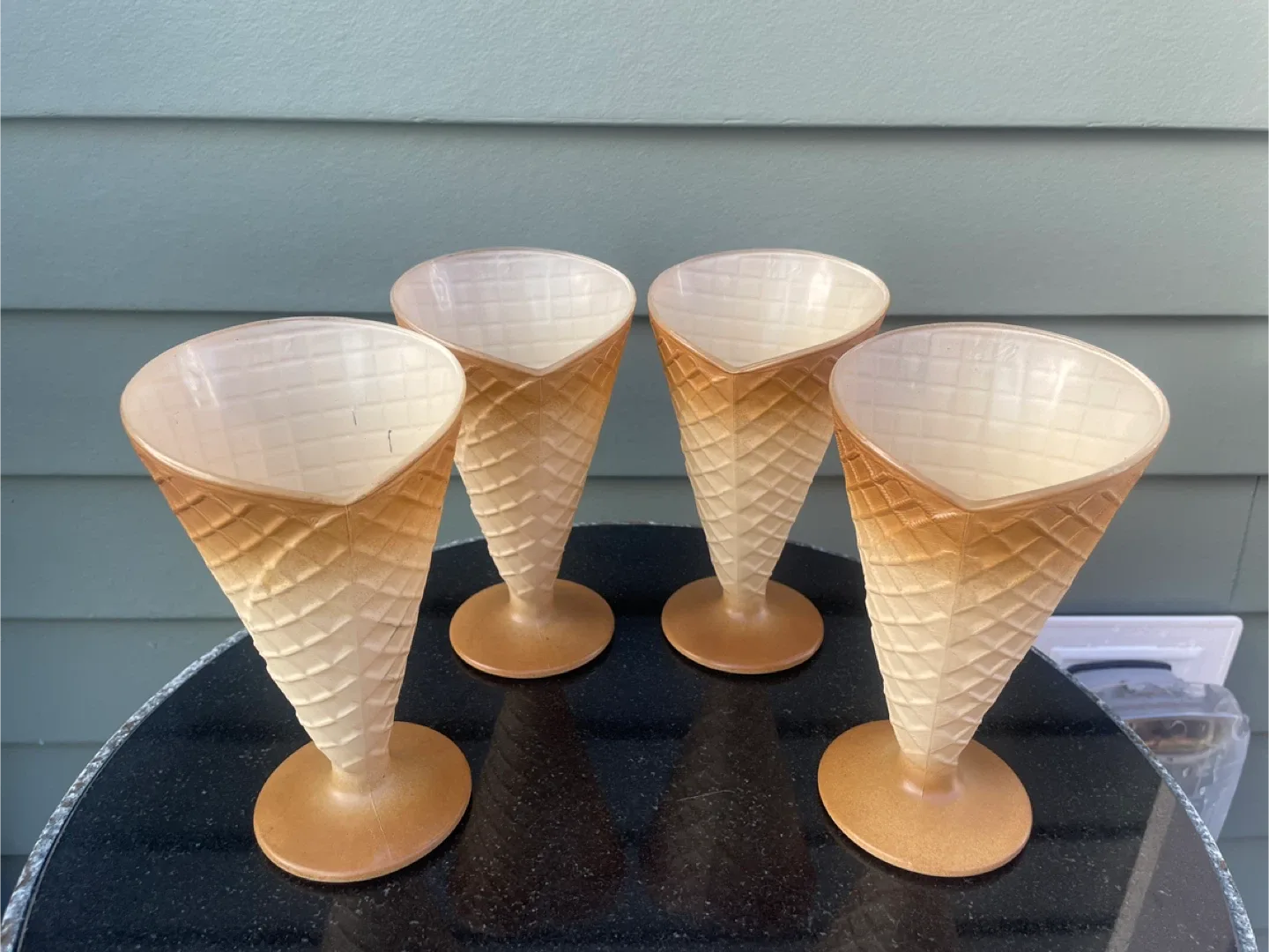 Boioli ice cream glasses waffle cone made in Italy