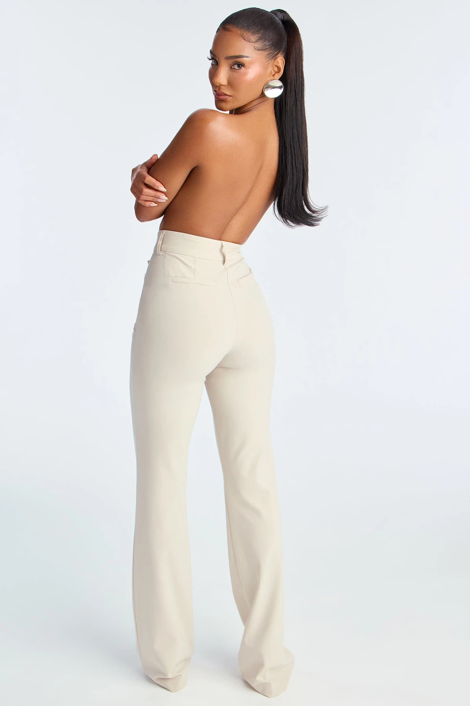 Fashion Nova New With Tags Oatmeal Dress Pants - photo 4