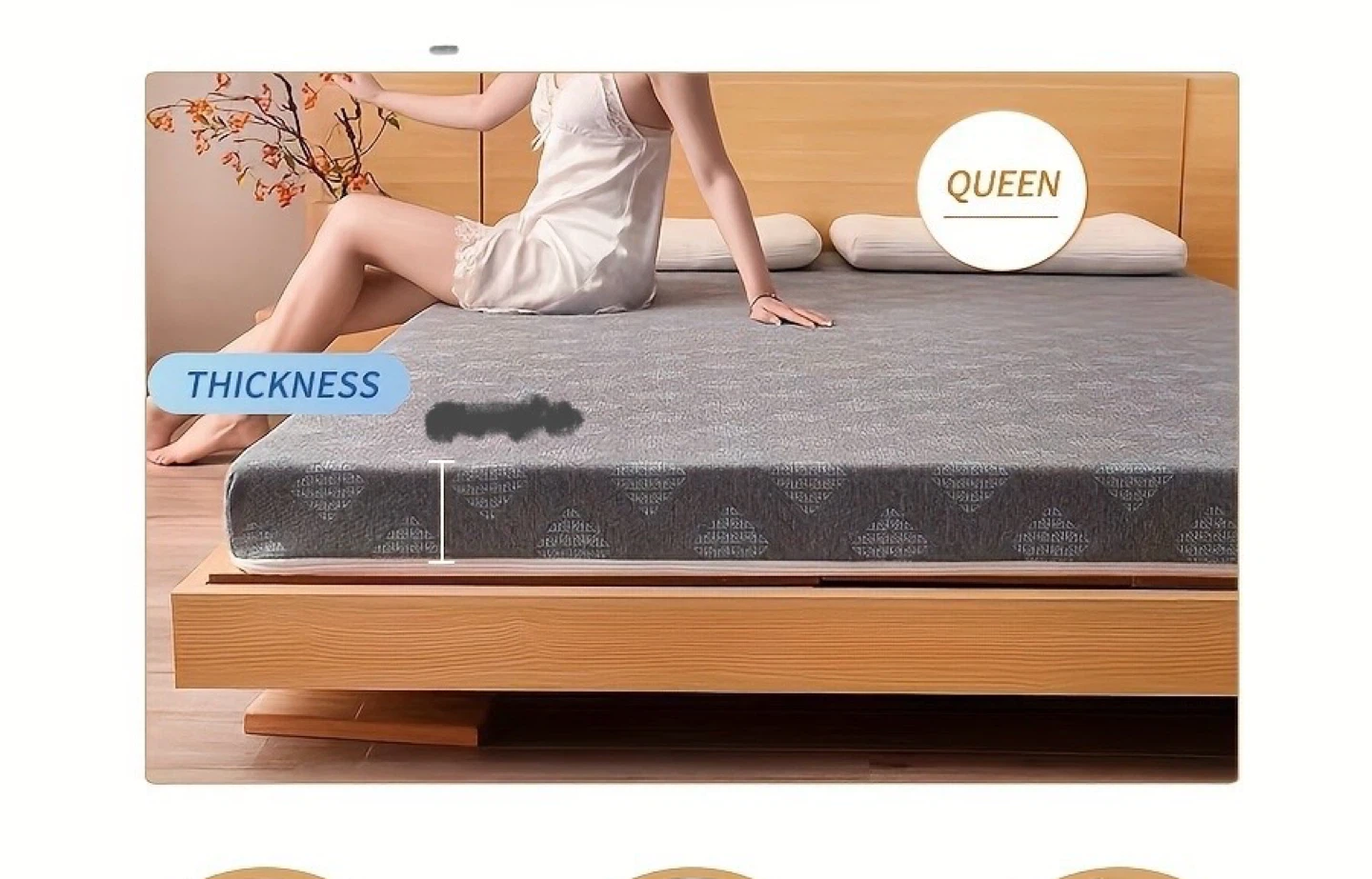 MOVE OUT SALE: Queen Memory Foam Mattress Topper - Thin 3 inch