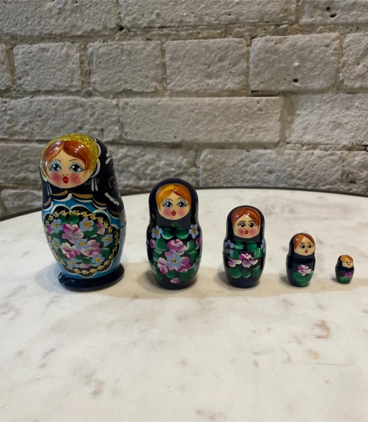 Matryoshka Nesting Dolls Handpainted Wood image indicator(3)