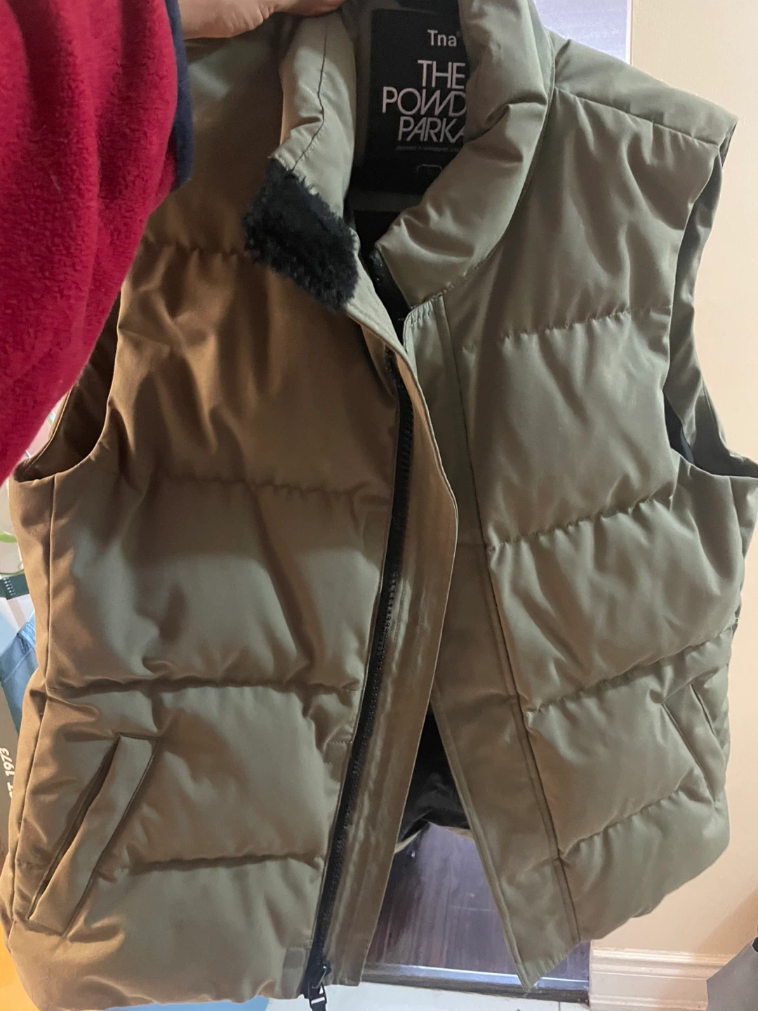 Green vest L / L mountain coat