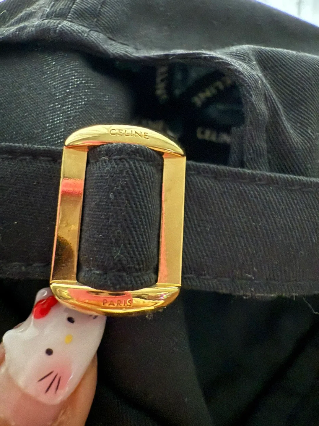 Celine Baseball Cap - Black, Size M image indicator(5)