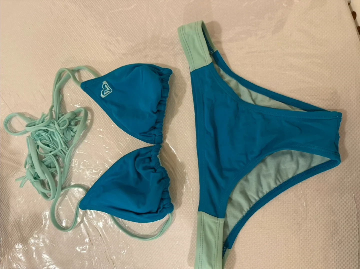 Roxy Bikini Set - Blue & Mint thumbnail