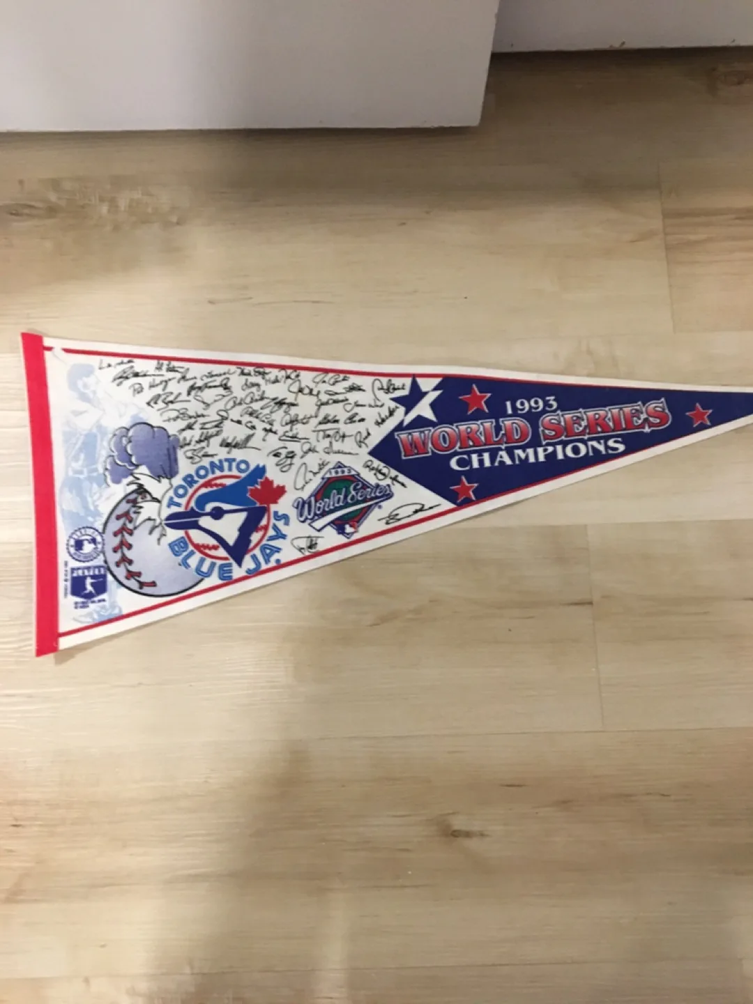 Toronto Blue Jays 1993 World Series Champions Pennant thumbnail