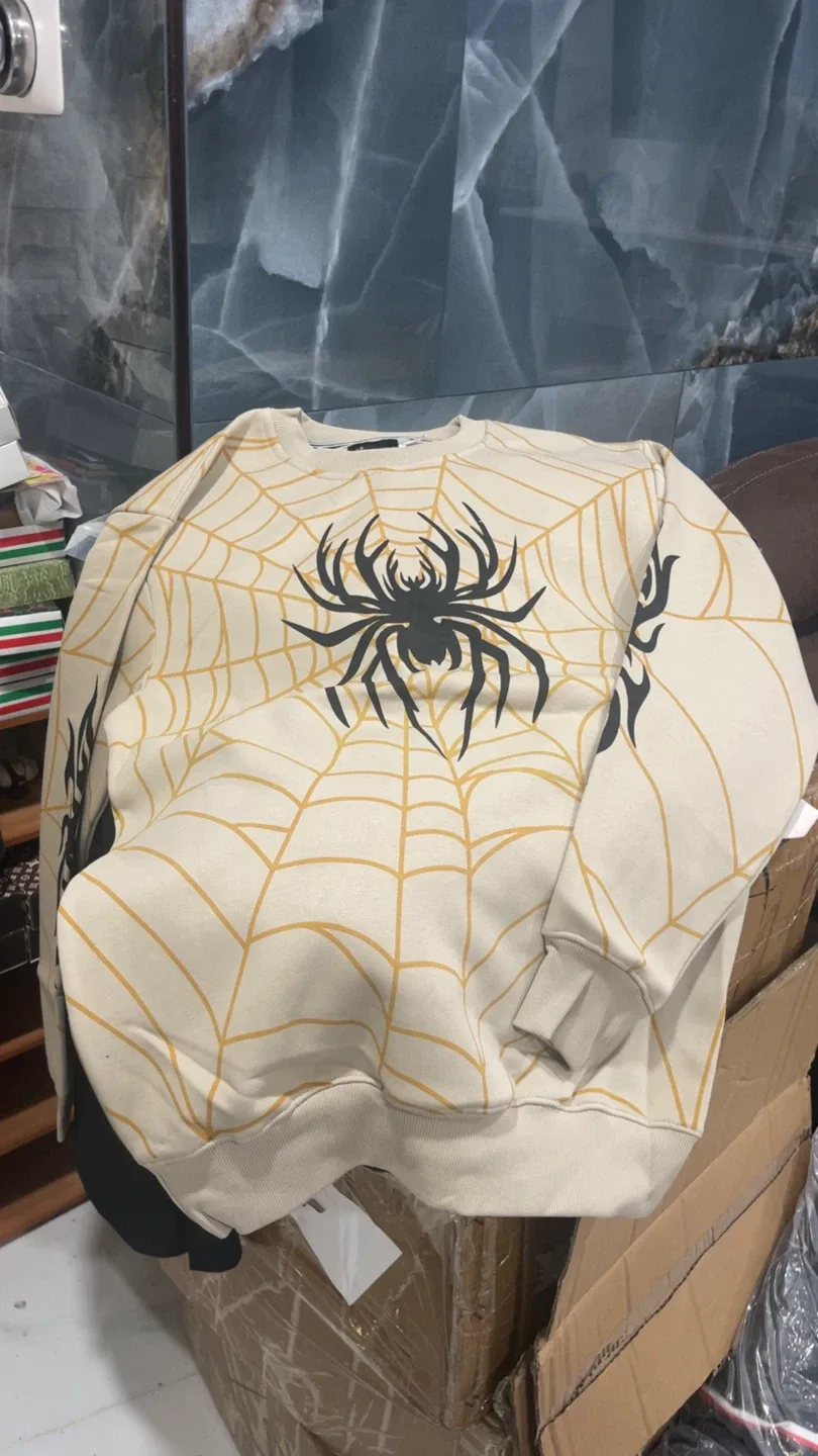 H&M Spider-Web Print Sweatshirt image indicator(2)