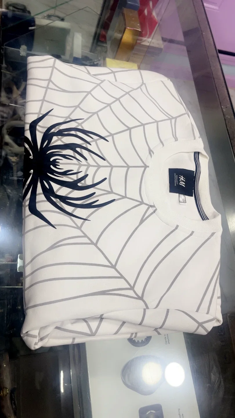 H&M Spider-Web Print Sweatshirt image indicator(3)