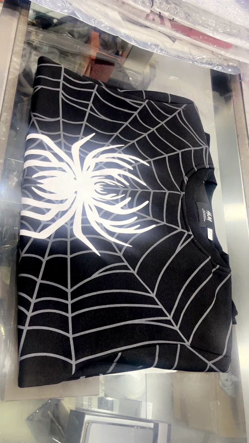 H&M Spider-Web Print Sweatshirt image indicator(5)