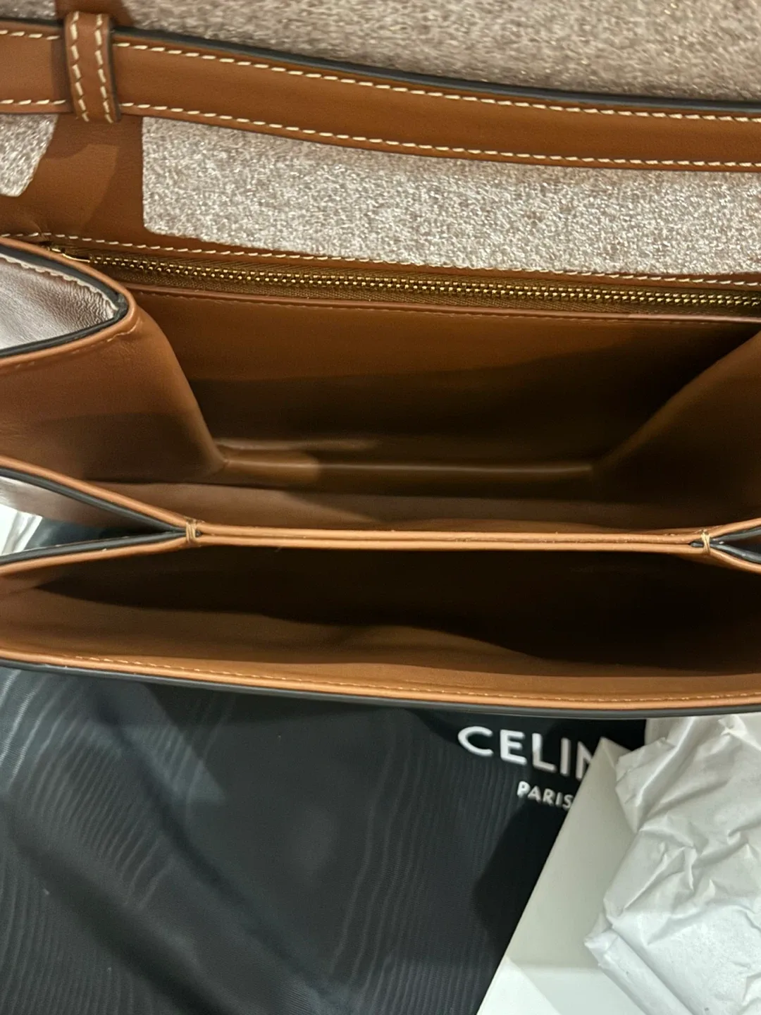 New Celine Tabou Medium Brown Calfskin Bag image indicator(5)