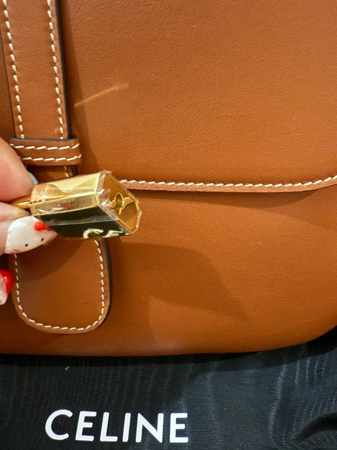 New Celine Tabou Medium Brown Calfskin Bag image indicator(3)