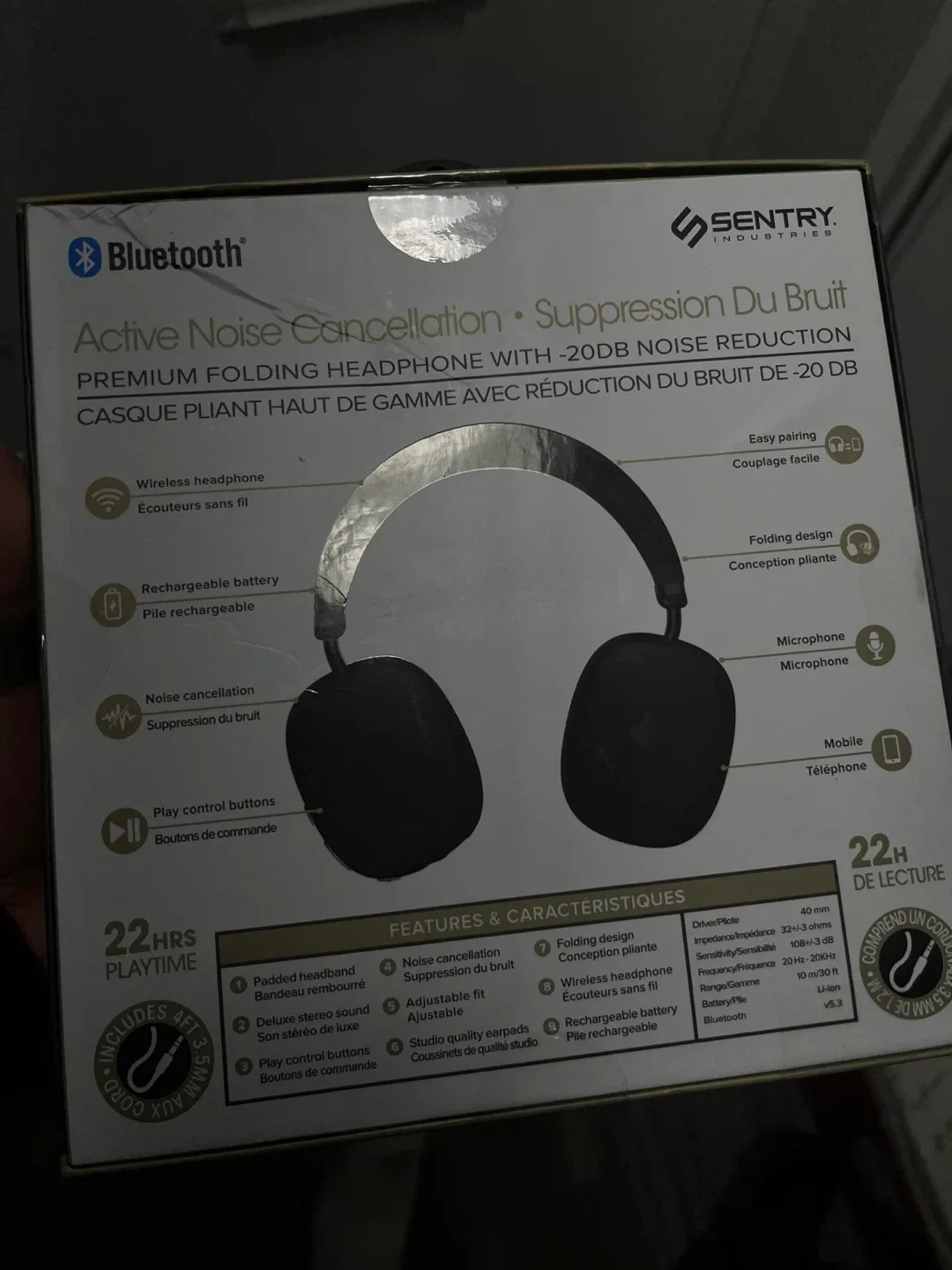 Sentry Active Noise Cancelling Headphones - NEW image indicator(5)