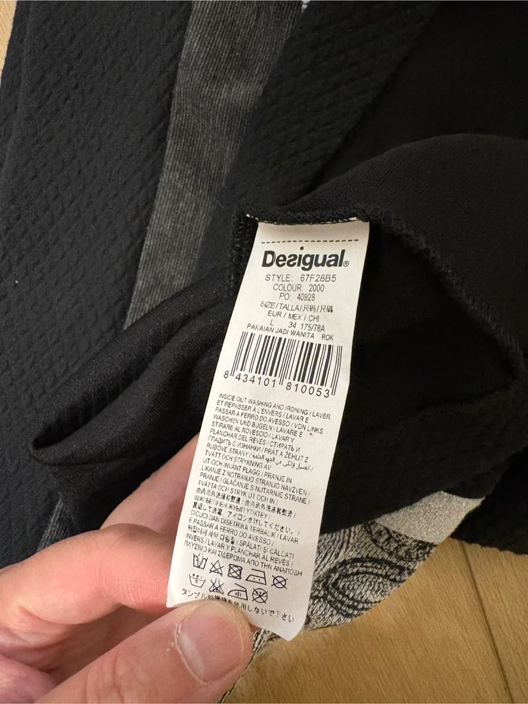 Designer Desigual mini flare Skirt autumn fall Size 8 image indicator(3)