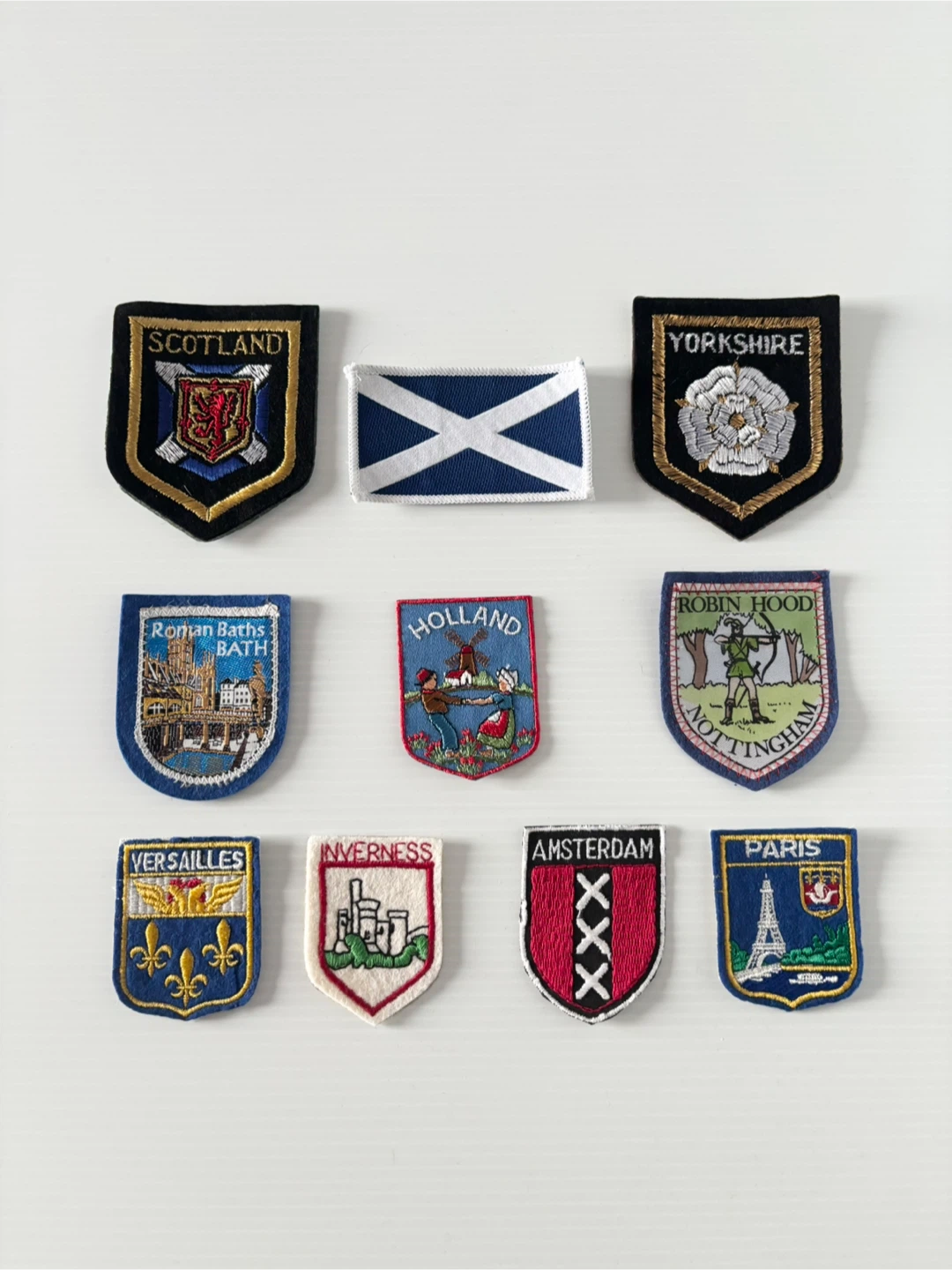 Vintage Europe destination patches