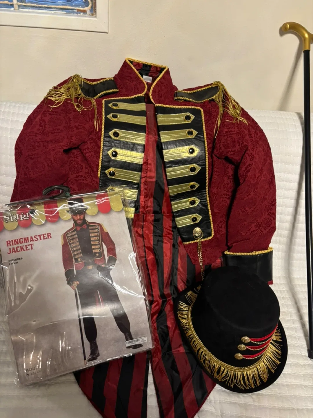 The Ring Master Costume Combo! The Jacket,  Hat and Cane image indicator(6)