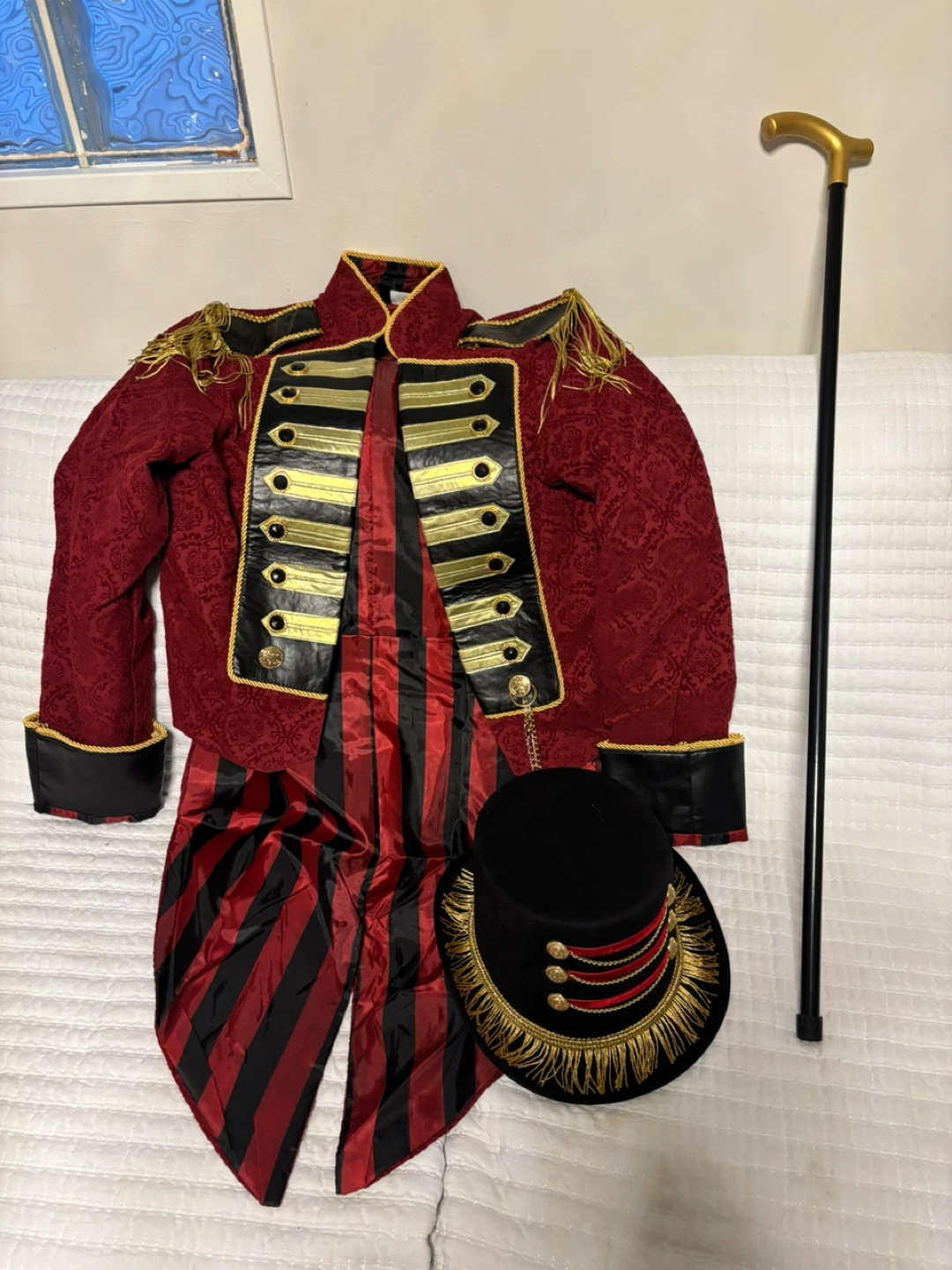 The Ring Master Costume Combo! The Jacket,  Hat and Cane - photo 5
