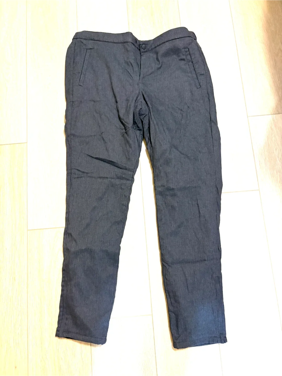 Grey heat tech fleece lined Uniqlo Pants Size large thumbnail