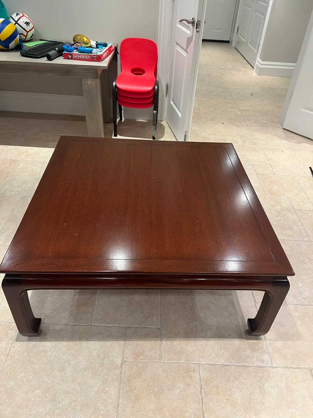 Wooden Square Coffee Table image indicator(3)