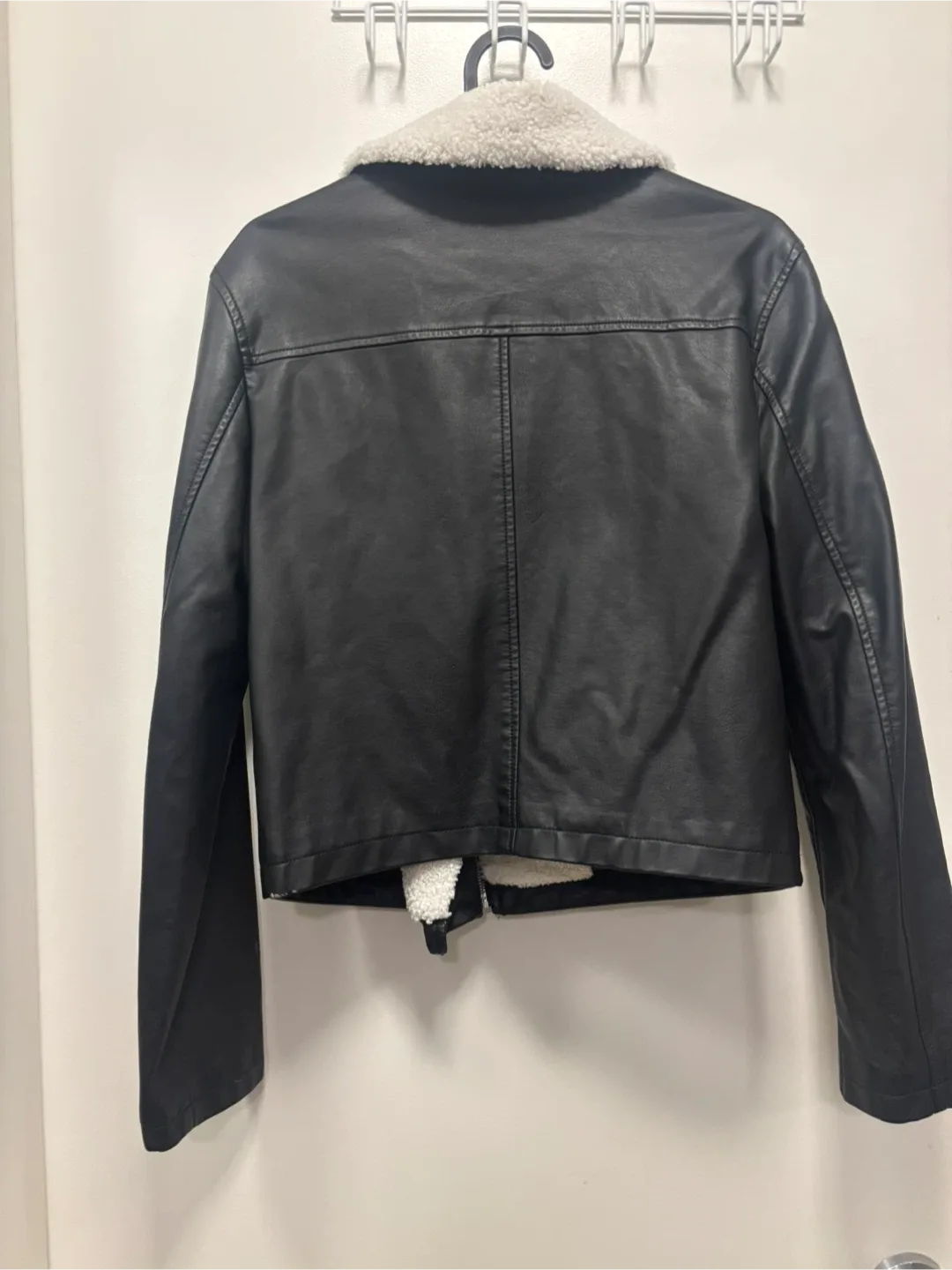 Dynamite Black Faux Leather Jacket image indicator(2)