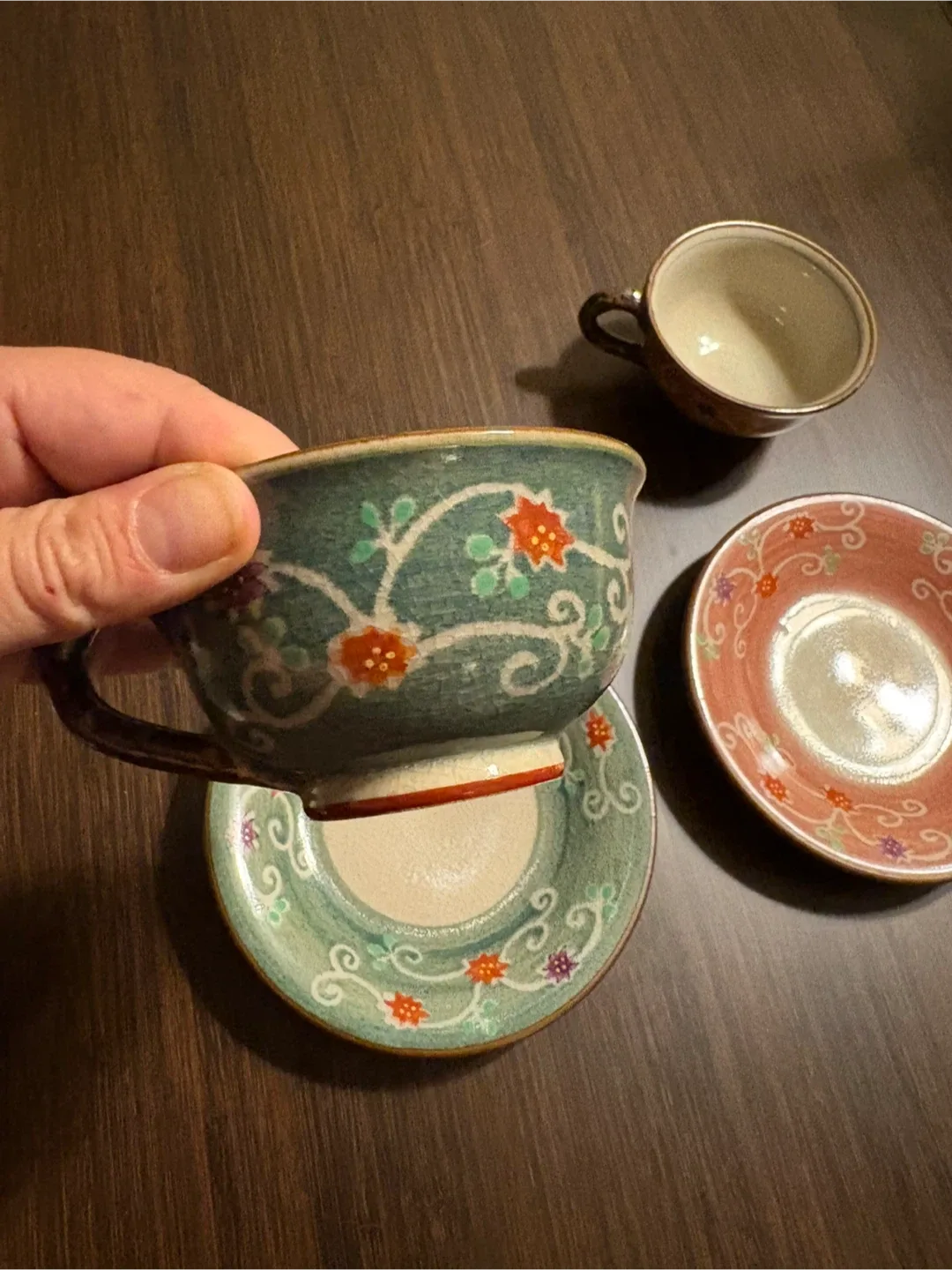 Vintage Japanese Tea Set - Cup and Saucer image indicator(2)