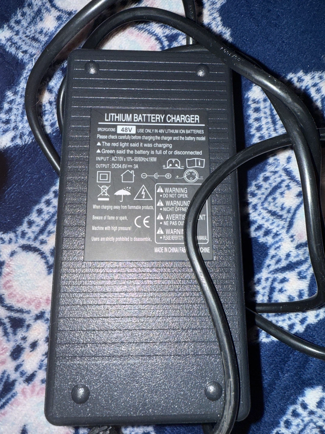 Lithium Battery Charger 48V