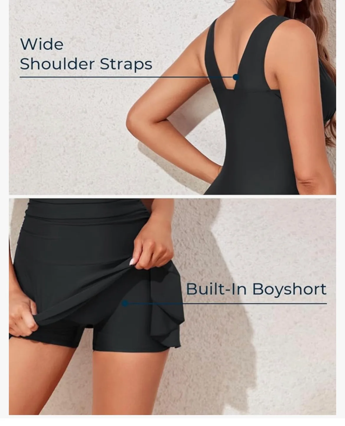 Summer Mae Black Swimsuit Dress - Size 3XL image indicator(2)