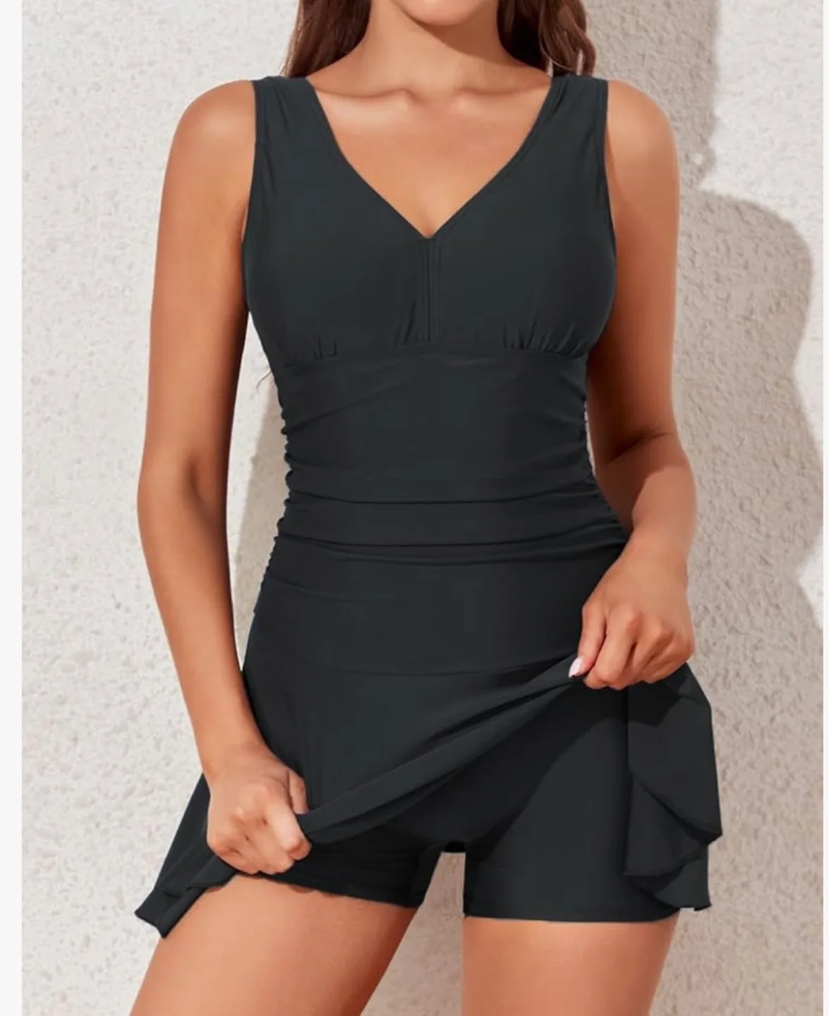 Summer Mae Black Swimsuit Dress - Size 3XL image indicator(3)