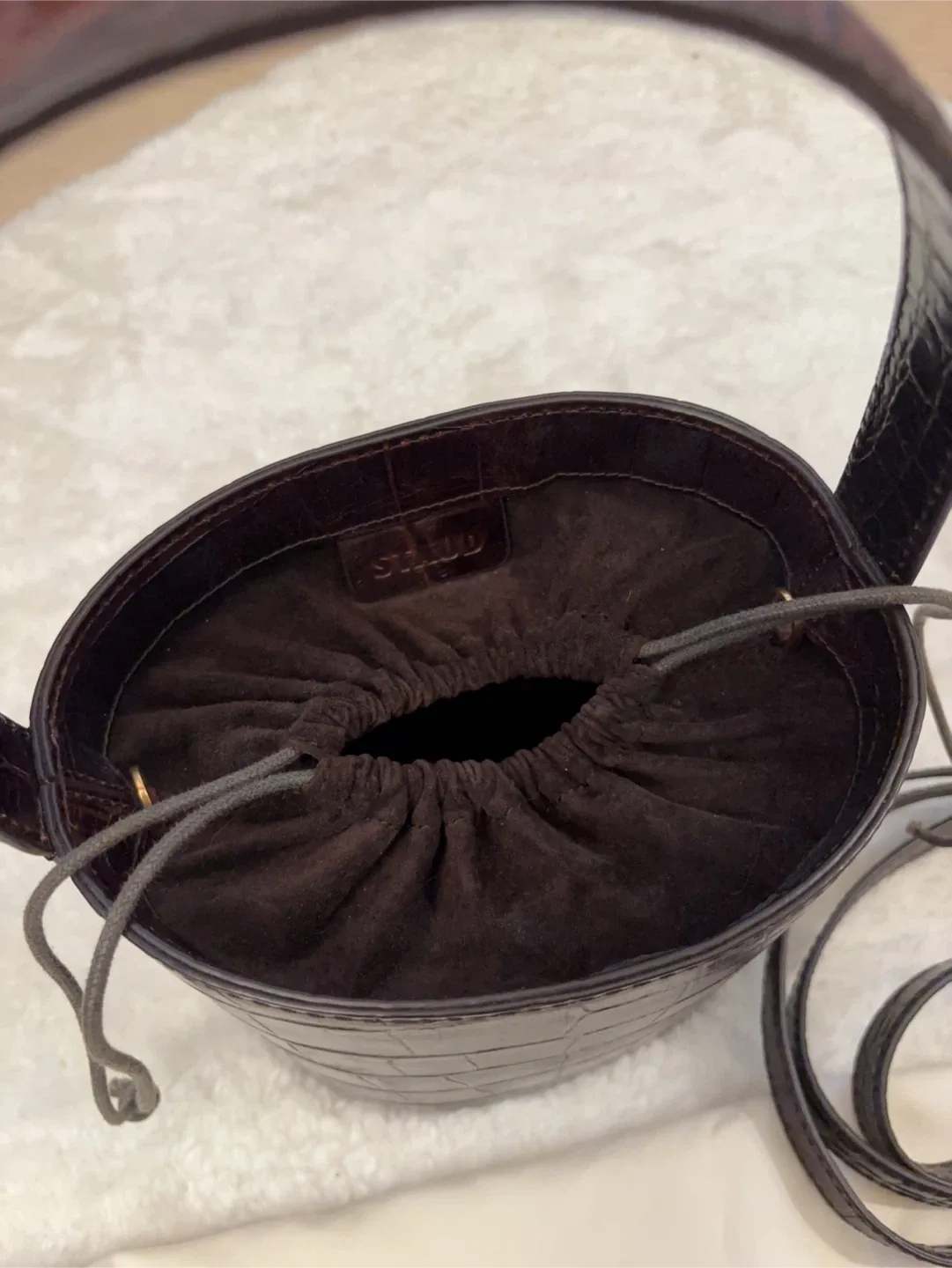 STAUD Moreau Croc Embossed Bucket Bag image indicator(2)