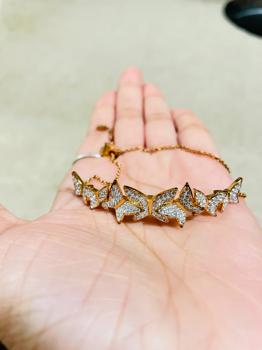 Swarovski Lilia Butterfly Bracelet, RoseGold Tone - photo 2