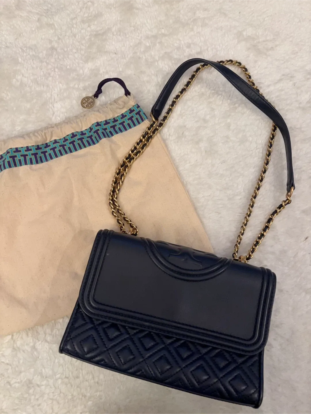 Tory Burch Navy Blue Crossbody Bag image indicator(2)