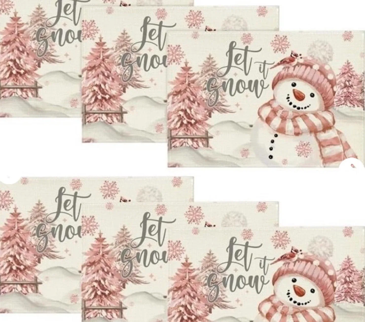 Artoid Mode Xmas Placemats Set of 6
