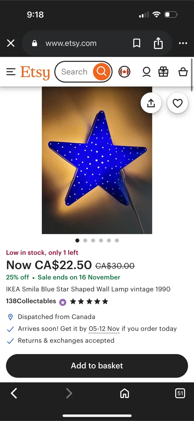 Blue star light thumbnail
