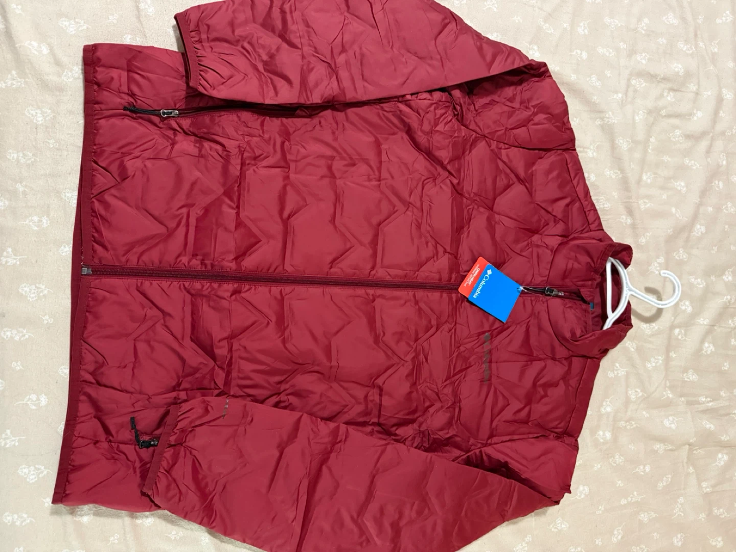 Columbia Men’s Red Puffer Insulated Jacket Size L