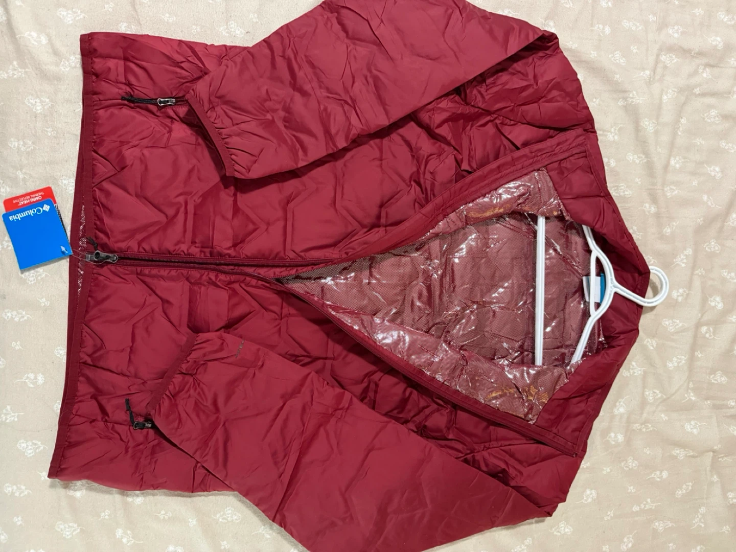 Columbia Men’s Red Puffer Insulated Jacket Size L - photo 2