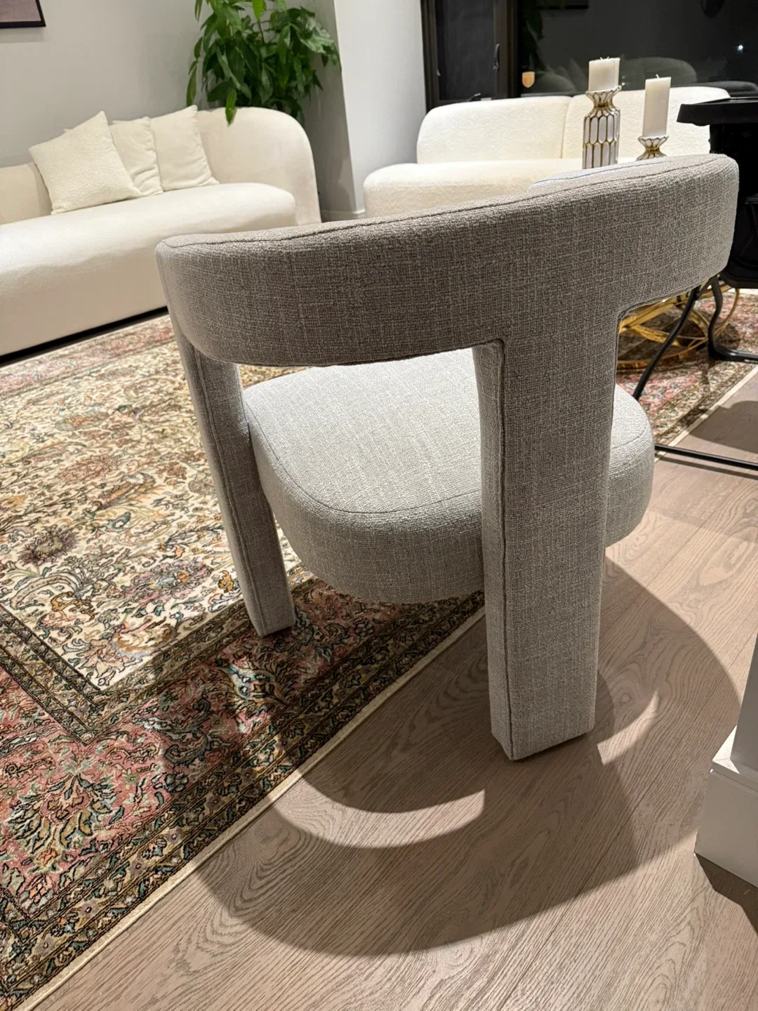 Brand New Modern Grey Arm Chair image indicator(2)