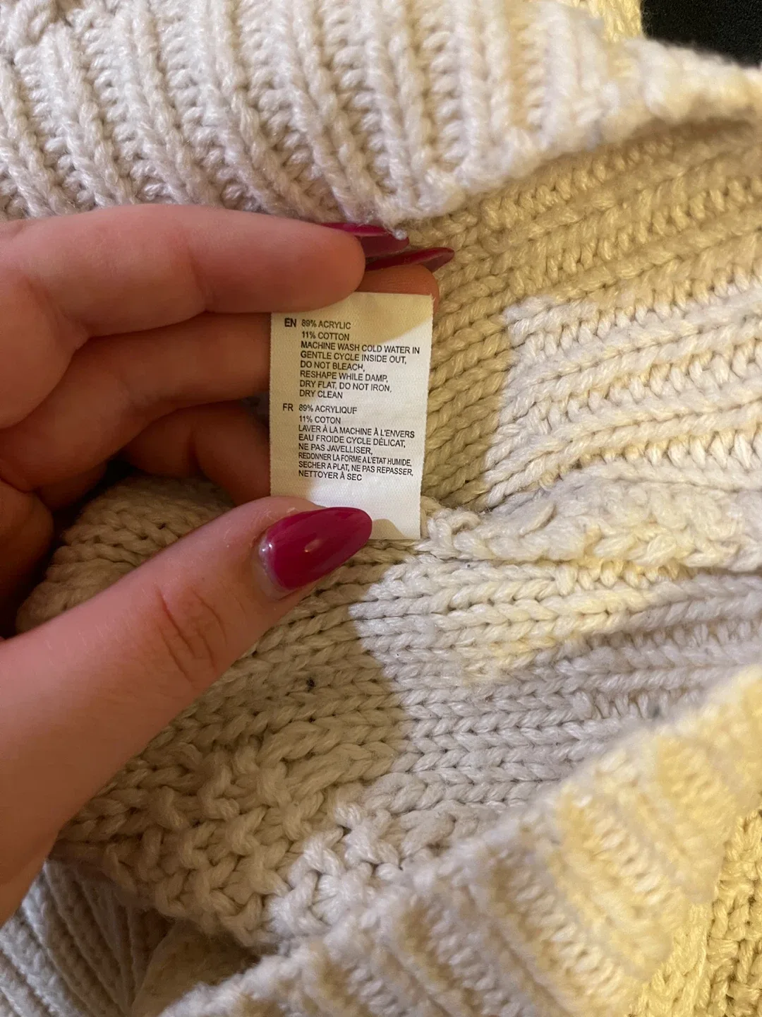 Twik Mock-neck Cable-Knit Sweater - Size L image indicator(4)