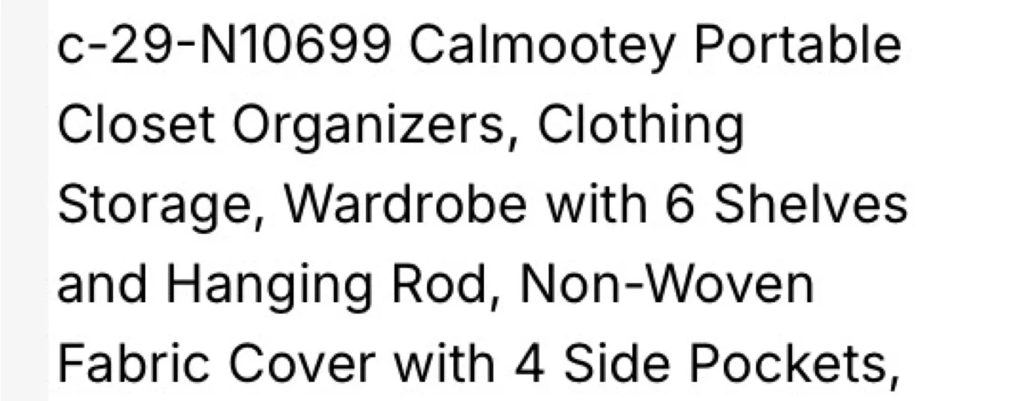 Calmootey Portable Closet Organizer image indicator(4)