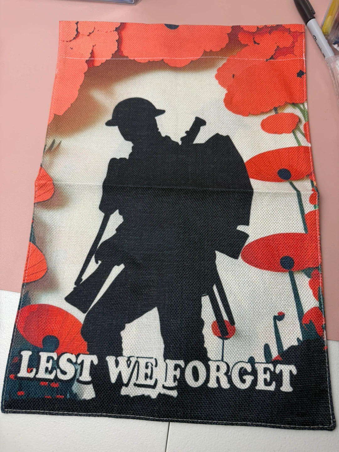 Lest we forget fabric