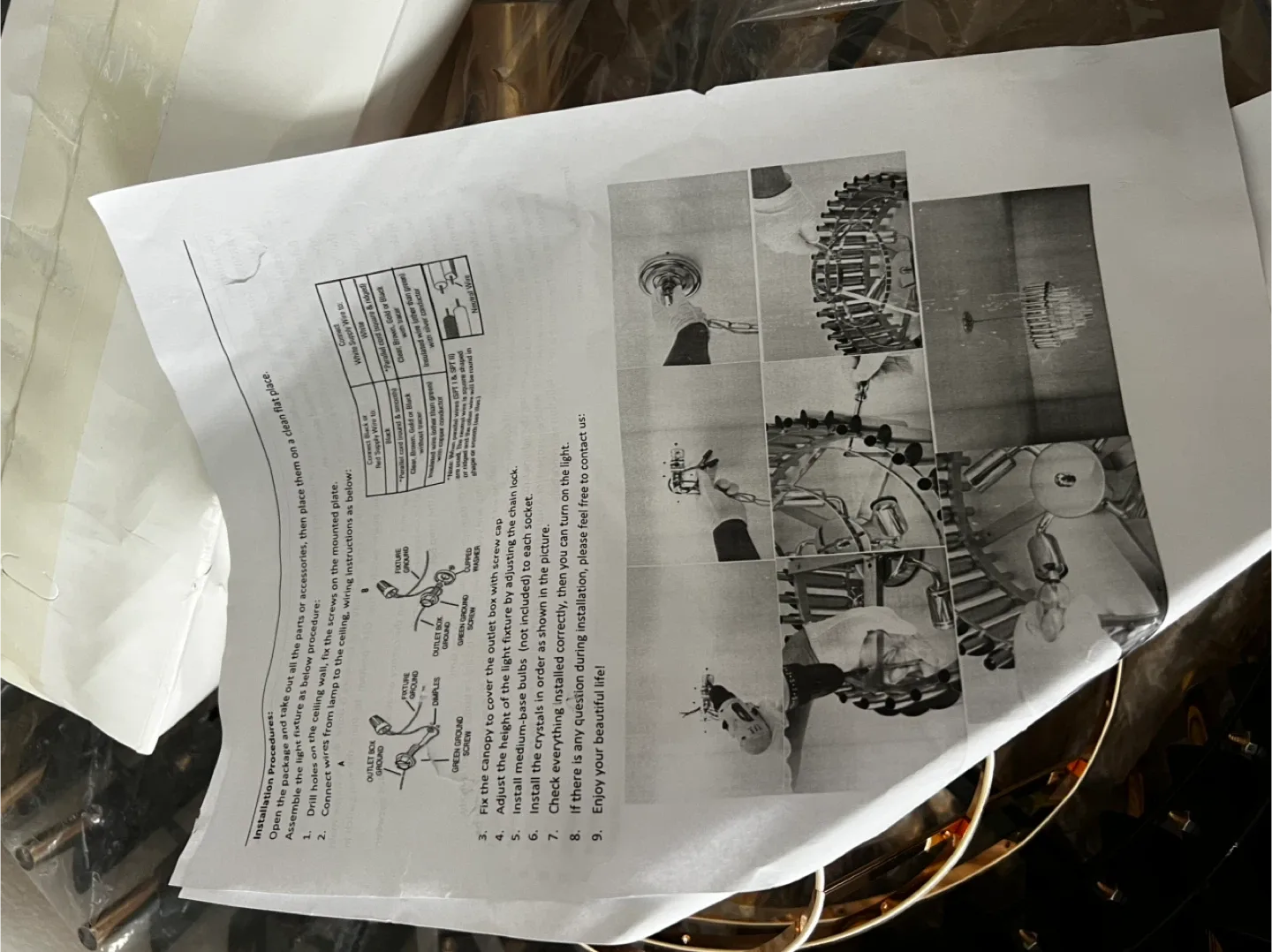 Aixialin 10-Light Crystal Chandelier image indicator(5)