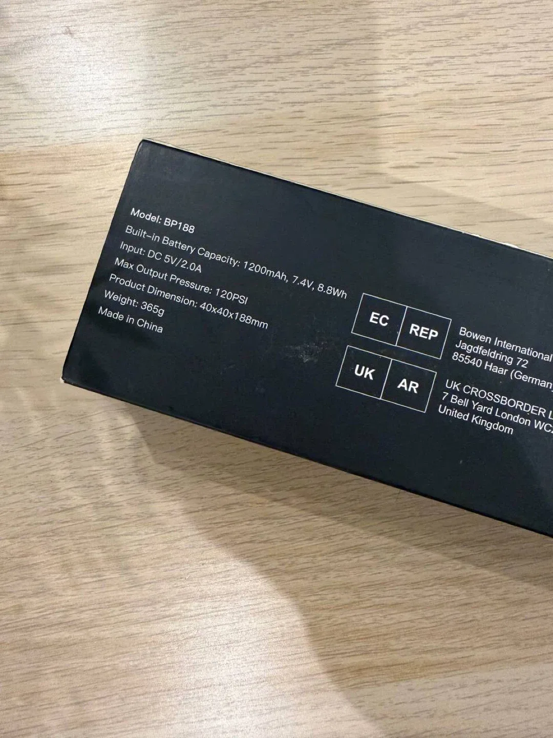 Woowind Smart Air Pump BP188 - New in Box image indicator(3)