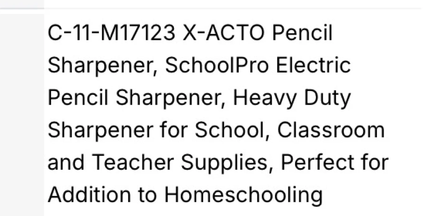 X-ACTO School Pro Electric Pencil Sharpener - New in Box! image indicator(3)