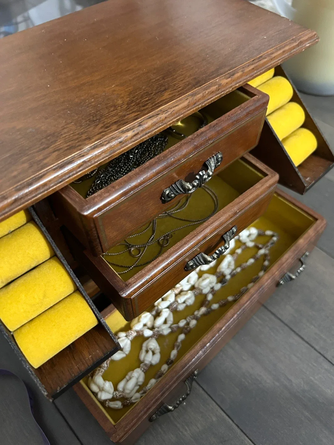 Wooden Jewellery Box with Drawers image indicator(2)