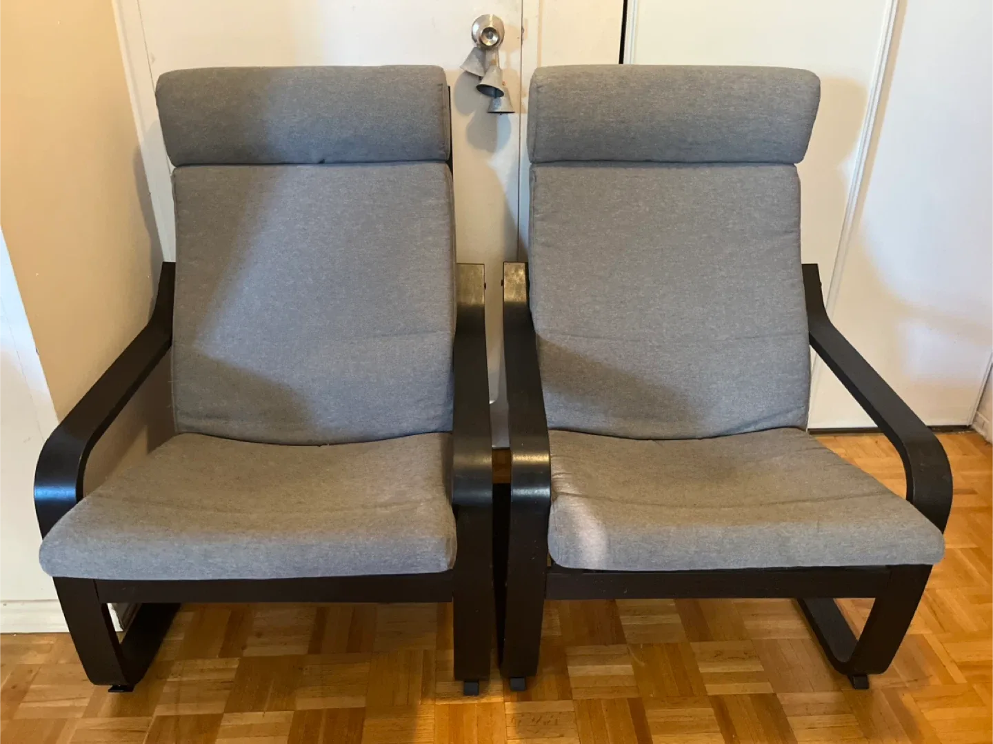 IKEA Poang Chairs - Pair thumbnail