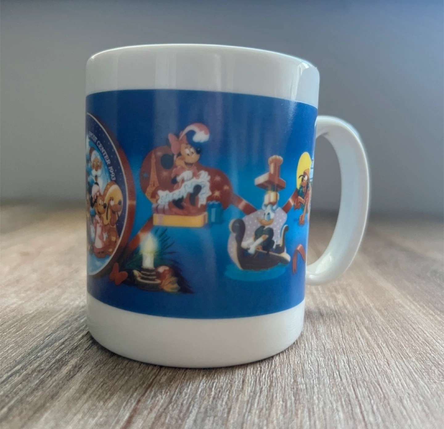 Vintage Disney Parks Epcot Mickey 1993 Mug Holidays Christmas - photo 3