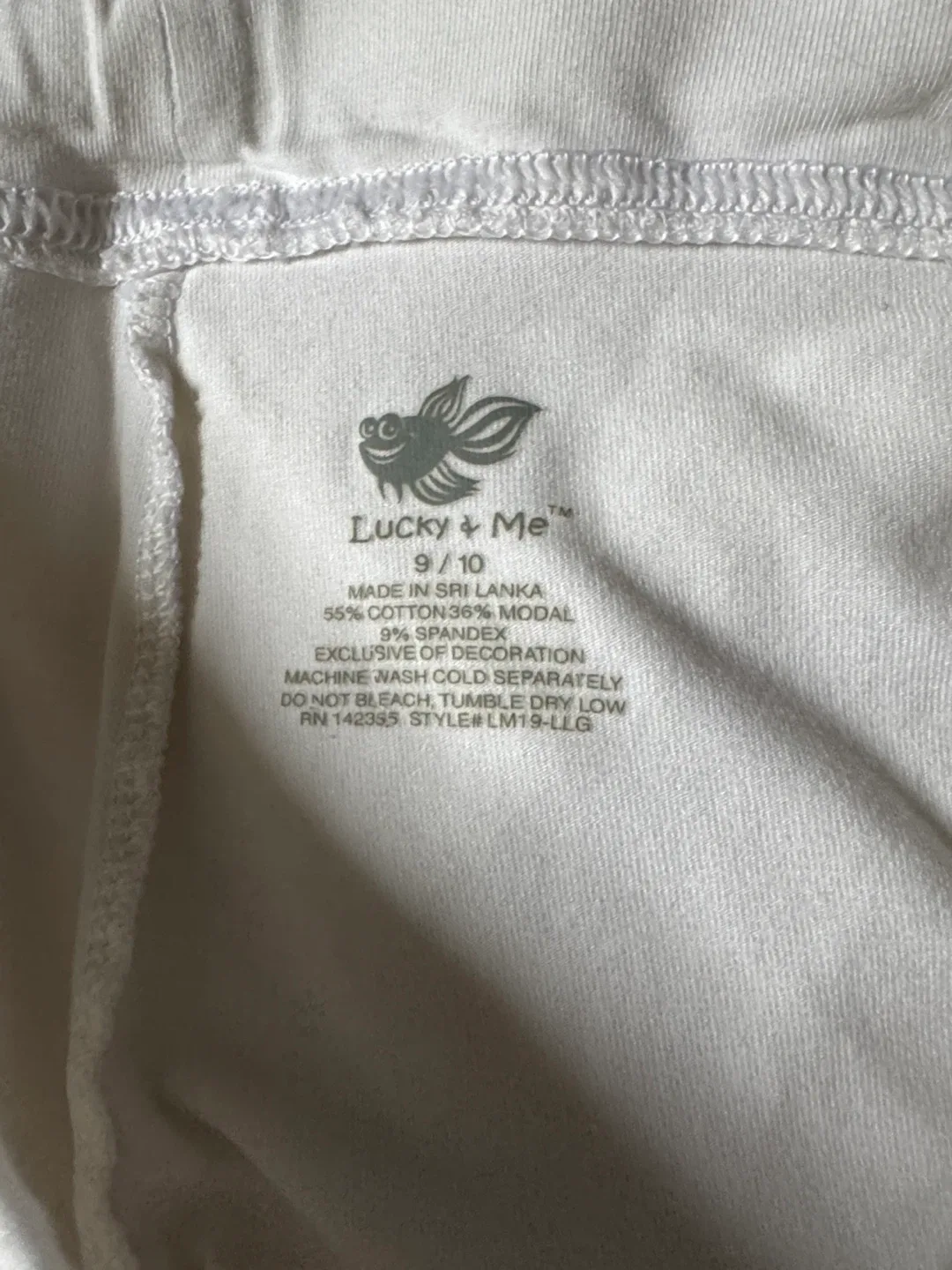 Lucky & Me White Leggings Size 9/10 image indicator(4)