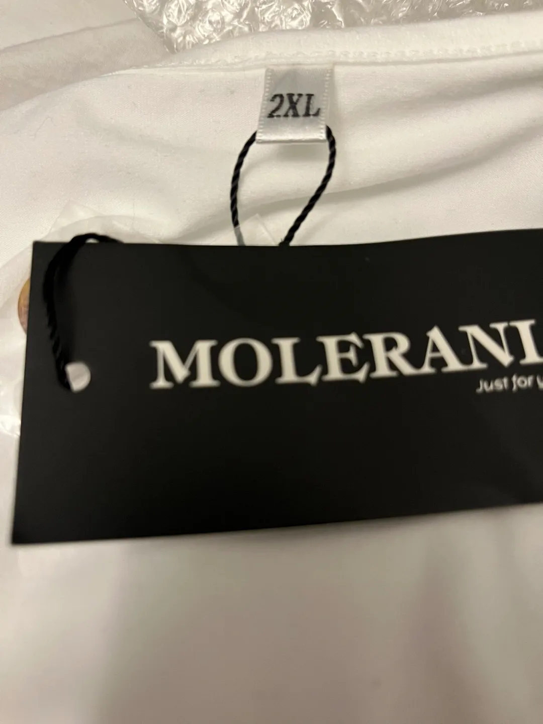 MOLERANI White Floral Dress - Size 2XL thumbnail