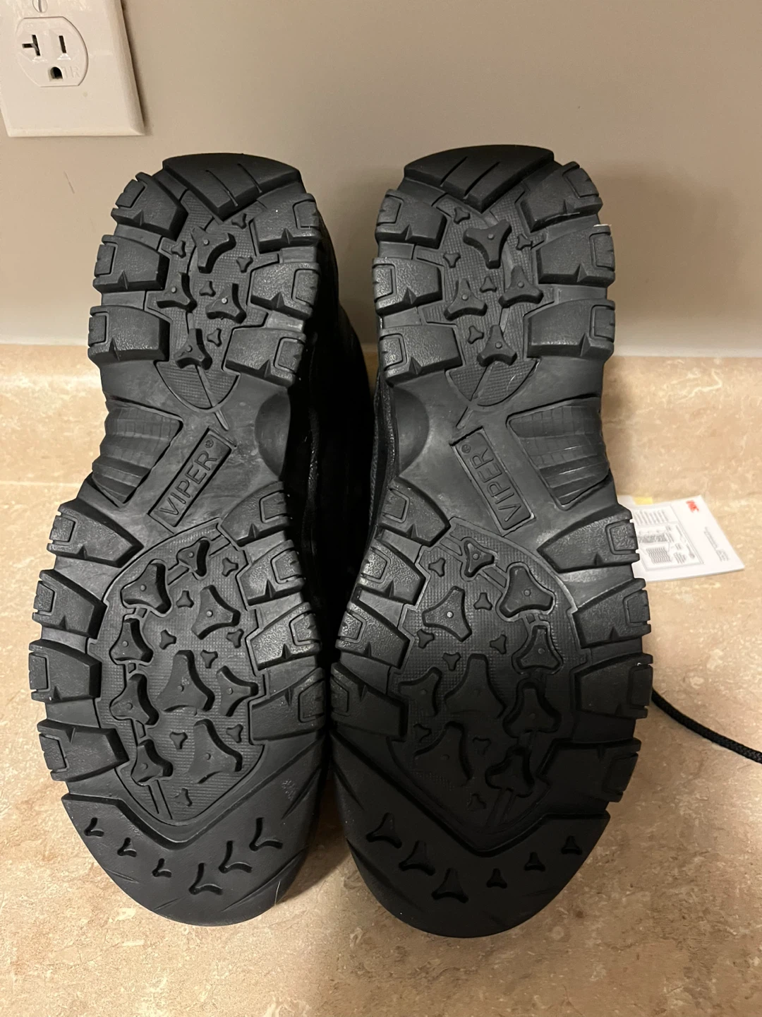 Viper Thinsulate Black Work Boots - Size 6.5 - photo 4