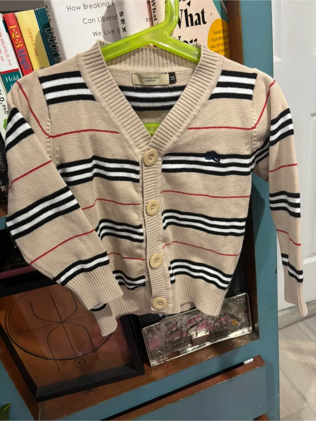 Burberry London Kids' Cardigan, Size M image indicator(3)