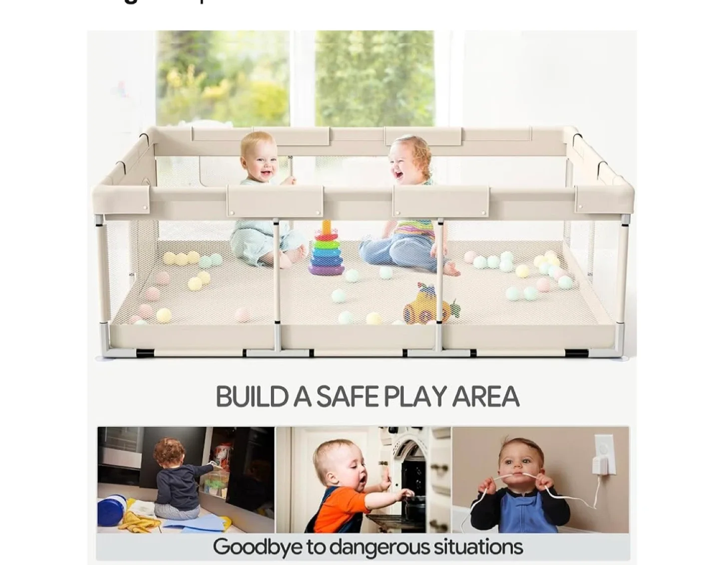 Baby Playpen 71x47 inch image indicator(5)